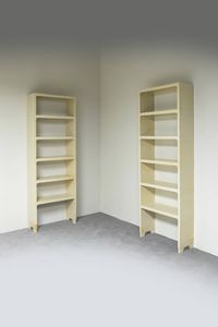 PRODUZIONE ITALIANA - Coppia di librerie modulari in plastica.  Anni '70 cm 204x70x28   Difetti