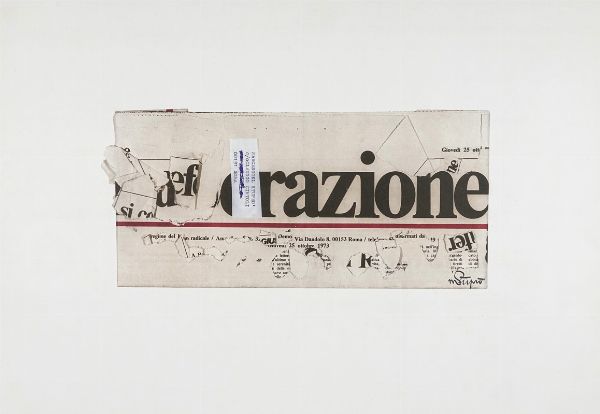 CLAUDIO CINTOLI : Liberazione.  - Asta Arte Moderna e Contemporanea | ASTA A TEMPO - PARTE II  - Associazione Nazionale - Case d'Asta italiane