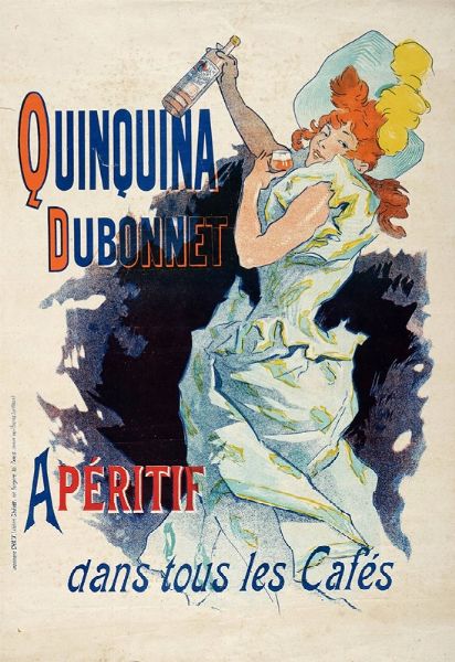 JULES CHERET : Quinquina Dubonnet.  - Asta Arte Moderna e Contemporanea | ASTA A TEMPO - PARTE II  - Associazione Nazionale - Case d'Asta italiane