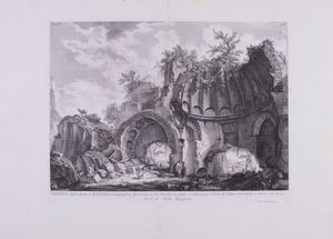 Giovan Battista Piranesi - Veduta degli Avanzi di Fabbrica magnifica sepolcrale co' sue Rovine