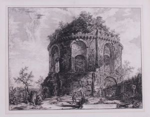 Giovan Battista Piranesi - Veduta del Tempio, detto della Tosse