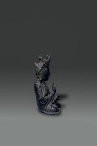 BUDDHA : Buddha in bronzo seduto nella posizione del loto  Cina  dinastia Ming  XVI sec cm 21x13  - Asta Asta di Arte Orientale - Associazione Nazionale - Case d'Asta italiane