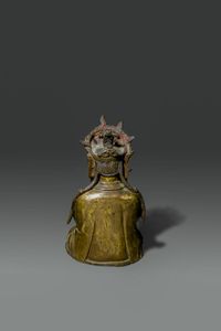 BUDDHA : Buddha in bronzo dorato seduto  - Asta Asta di Arte Orientale - Associazione Nazionale - Case d'Asta italiane