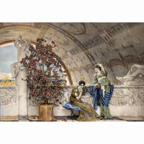 Lawrence Alma-Tadema  - Asta Dipinti Antichi, Arredi, Sculture e Oggetti d'Arte - Associazione Nazionale - Case d'Asta italiane