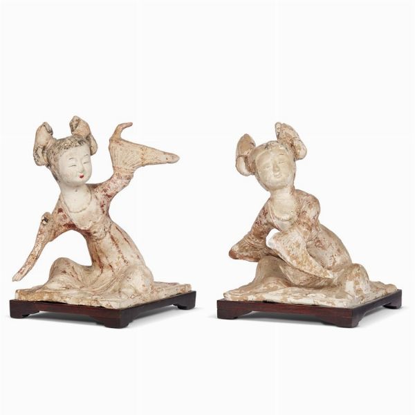 COPIA DI SCULTURE, CINA, DINASTIA TANG, SEC. VIII  - Asta Arte Orientale - Associazione Nazionale - Case d'Asta italiane