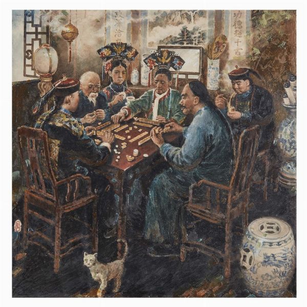 DIPINTO, CINA, DINASTIA QING, SEC.XIX-XX  - Asta Arte Orientale - Associazione Nazionale - Case d'Asta italiane