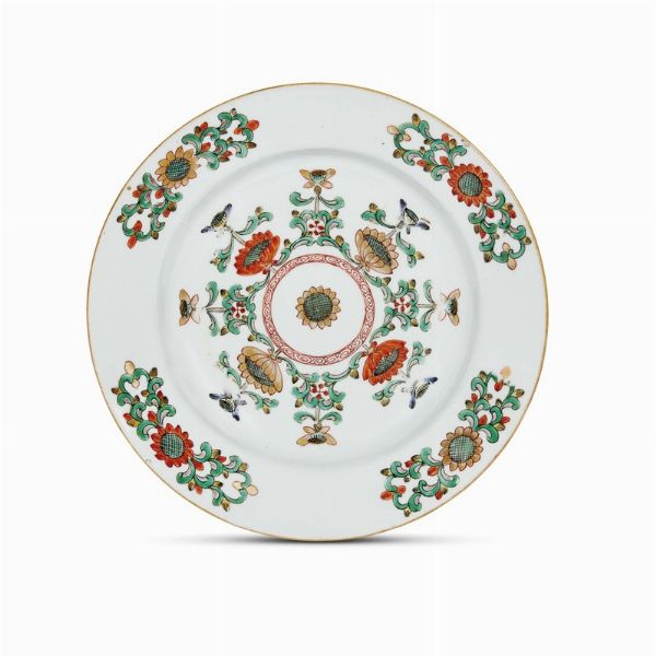 PIATTO, CINA, PERIODO YONGZHENG, 1723-1735  - Asta CERAMICA. MAIOLICHE E PORCELLANE DAL XVI AL XIX SECOLO - Associazione Nazionale - Case d'Asta italiane