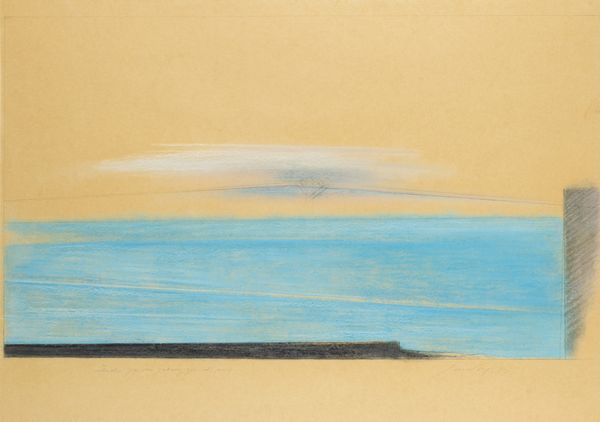 Piero Guccione : Studio per paesaggio di mare  - Asta Arte Moderna e Contemporanea - Associazione Nazionale - Case d'Asta italiane