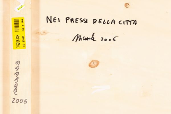 RENATO MAMBOR : Nei pressi della citt  - Asta Arte Moderna e Contemporanea - Associazione Nazionale - Case d'Asta italiane