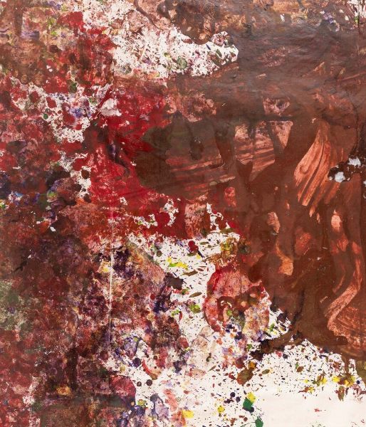 Hermann Nitsch : Senza titolo (Action painting)  - Asta Arte Moderna e Contemporanea - Associazione Nazionale - Case d'Asta italiane