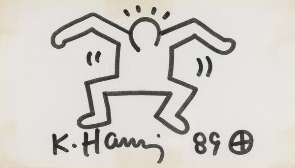Keith Haring : Jumping man  - Asta Arte Moderna e Contemporanea - Associazione Nazionale - Case d'Asta italiane