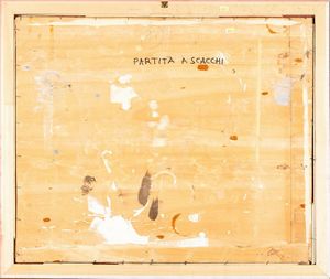 Bruno Caruso : Partita a scacchi  - Asta Arte Moderna e Contemporanea - Associazione Nazionale - Case d'Asta italiane