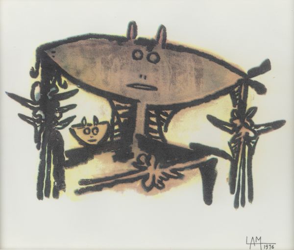 Wifredo Lam : Senza titolo  - Asta Arte Moderna e Contemporanea - Associazione Nazionale - Case d'Asta italiane