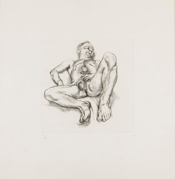 Lucian Freud : Naked man on a bed  - Asta Arte Moderna e Contemporanea - Associazione Nazionale - Case d'Asta italiane