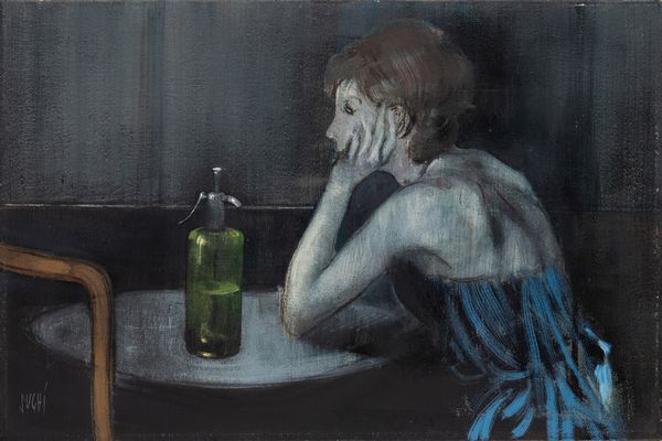 Alberto Sughi : Ragazza con sifone  - Asta Arte Moderna e Contemporanea - Associazione Nazionale - Case d'Asta italiane