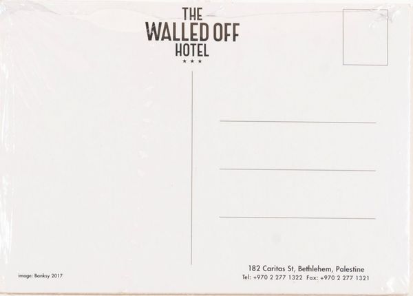 Banksy : The walled off Hotel Palestina  - Asta Multipli d'Autore - Associazione Nazionale - Case d'Asta italiane