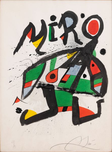 JOAN MIRO' : senza titolo  - Asta Multipli d'Autore - Associazione Nazionale - Case d'Asta italiane