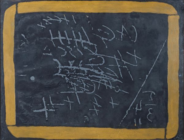 Antoni Tapies : senza titolo  - Asta Multipli d'Autore - Associazione Nazionale - Case d'Asta italiane