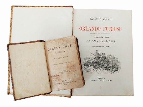 Ludovico Ariosto : Orlando Furioso illustrato da 517 disegni di Gustavo Dor  - Asta Libri Antichi e d'Arte - Associazione Nazionale - Case d'Asta italiane