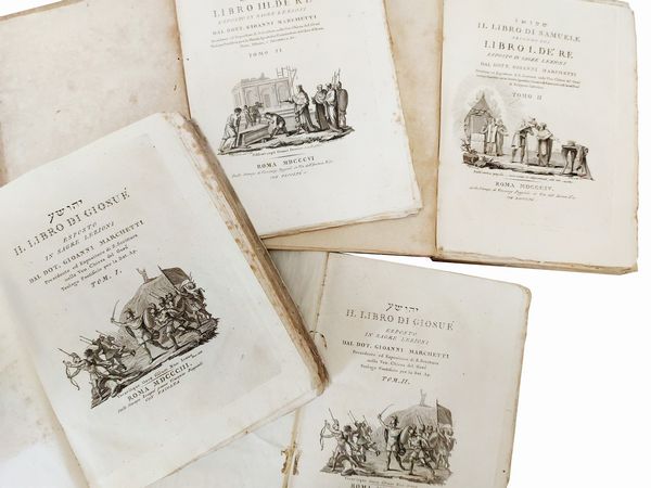 Giovanni Marchetti : Il Libro di Giosu - Libro III de' Re - Il Libro di Samuele  - Asta Libri Antichi e d'Arte - Associazione Nazionale - Case d'Asta italiane