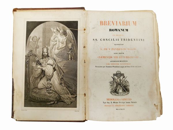 Breviarium romanum ex decreto SS. Concilii Tridentini restitutum  - Asta Libri Antichi e d'Arte - Associazione Nazionale - Case d'Asta italiane