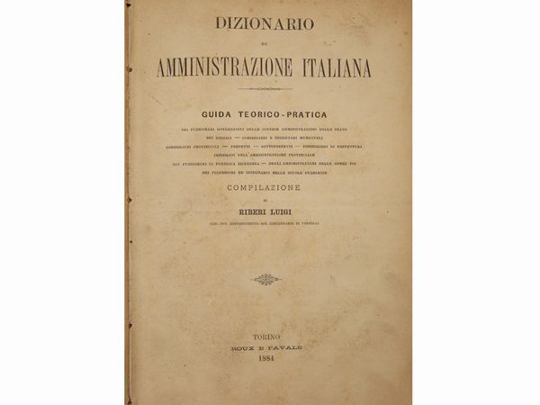 Dizionari e testi di lingua antichi  - Asta Libri Antichi e d'Arte - Associazione Nazionale - Case d'Asta italiane