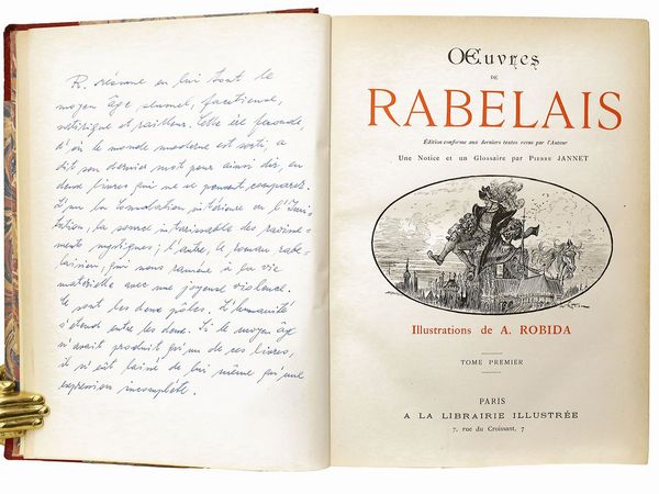 François Rabelais : Oeuvres  - Asta Libri Antichi e d'Arte - Associazione Nazionale - Case d'Asta italiane