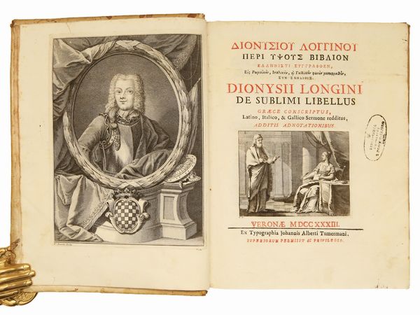 Pseudo-Longino : De sublimi libellus  - Asta Libri Antichi e d'Arte - Associazione Nazionale - Case d'Asta italiane