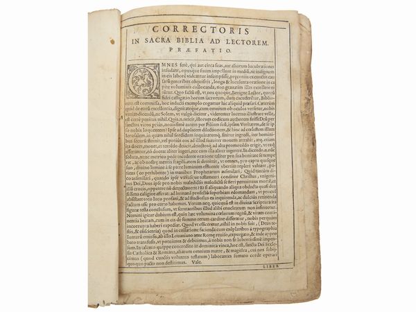 [Biblia, ad vetustissima exemplaria nunc recens castigata]  - Asta Libri Antichi e d'Arte - Associazione Nazionale - Case d'Asta italiane