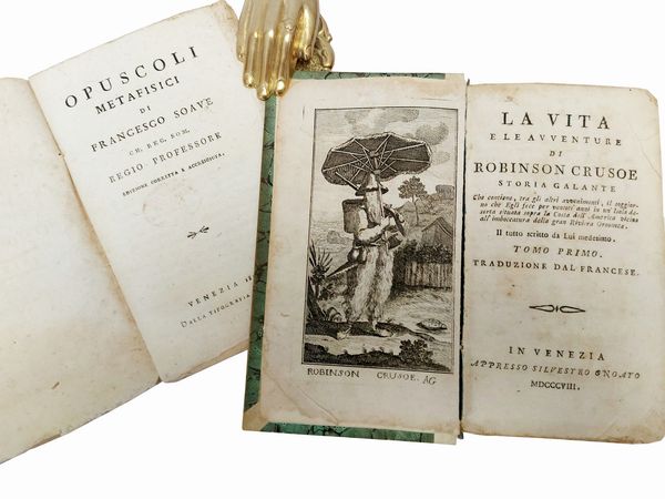 La vita e le avventure di Robinson Crusoe. Storia galante  - Asta Libri Antichi e d'Arte - Associazione Nazionale - Case d'Asta italiane