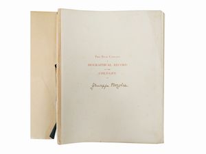 Biographical record of the child-life of Giuseppe Borghese  (13 gennaio 1906)  - Asta Libri Antichi e d'Arte - Associazione Nazionale - Case d'Asta italiane