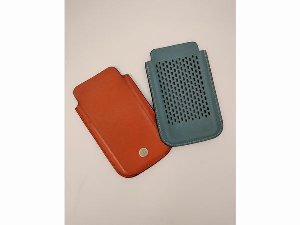 Herms due custodie per iphone 5  - Asta Fashion Vintage - Associazione Nazionale - Case d'Asta italiane