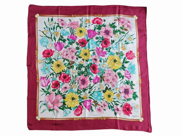 Gucci foulard 'Flora'  - Asta Fashion Vintage - Associazione Nazionale - Case d'Asta italiane