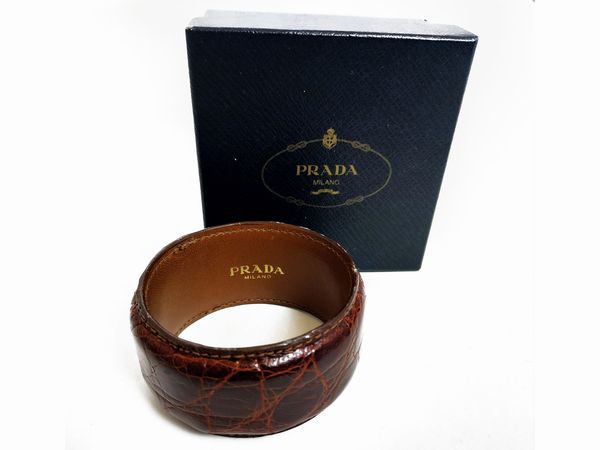 Prada bracciale in coccodrillo  - Asta Fashion Vintage - Associazione Nazionale - Case d'Asta italiane