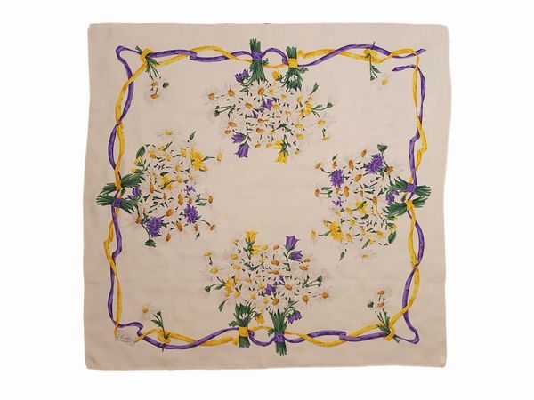 Gucci foulard a fiori  - Asta Fashion Vintage - Associazione Nazionale - Case d'Asta italiane