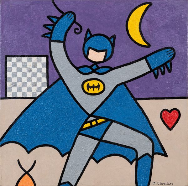 A. CAVALLARO : Batman - L'uomo ragno  - Asta Arte Moderna e Contemporanea - Associazione Nazionale - Case d'Asta italiane