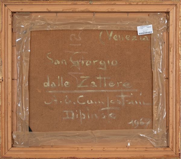 ALCIDE ERNESTO CAMPESTRINI : San Giorgio dalle Zattere  - Asta Arte Moderna e Contemporanea - Associazione Nazionale - Case d'Asta italiane