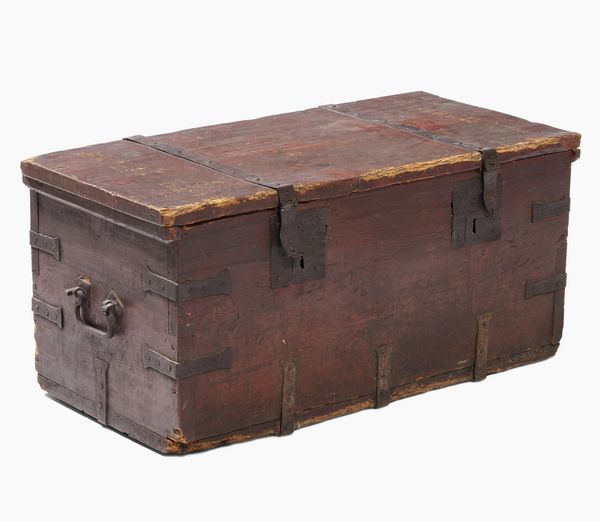 Baule rustico in legno  - Asta Antiquariato Luglio - Associazione Nazionale - Case d'Asta italiane