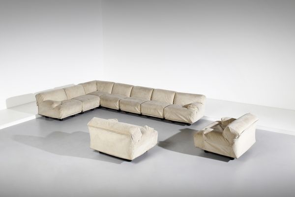 MAGISTRETTI VICO (1920 - 2006) : Divano modulare Fiandra per Cassina (9 moduli)  - Asta Asta 417 | DESIGN E ARTI DECORATIVE DEL NOVECENTO Online - Associazione Nazionale - Case d'Asta italiane