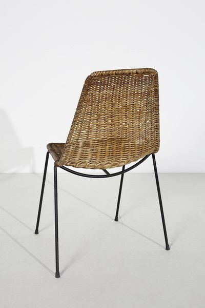 LEGLER GIAN FRANCO  (n. 1922) : Quattro sedie Basket per Bonacina  - Asta Asta 417 | DESIGN E ARTI DECORATIVE DEL NOVECENTO Online - Associazione Nazionale - Case d'Asta italiane