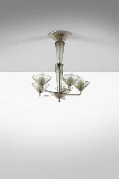 CAPPELLIN M.V.M : attribuito. Lampada a sospensione  - Asta Asta 417 | DESIGN E ARTI DECORATIVE DEL NOVECENTO Online - Associazione Nazionale - Case d'Asta italiane