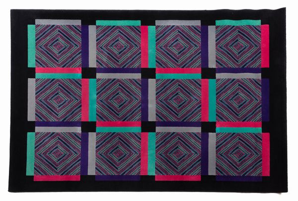 Missoni : Tappeto Square per T&J Vestor  - Asta Asta 417 | DESIGN E ARTI DECORATIVE DEL NOVECENTO Online - Associazione Nazionale - Case d'Asta italiane