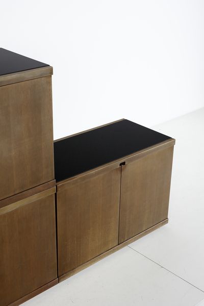 MANGIAROTTI ANGELO (1921 - 2012) : Credenza modulare 4D per Molteni  - Asta Asta 417 | DESIGN E ARTI DECORATIVE DEL NOVECENTO Online - Associazione Nazionale - Case d'Asta italiane