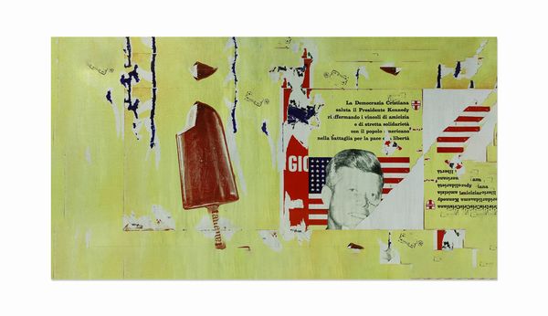 MIMMO ROTELLA & MARCO FERRERI : Pannello della serie Decollage per Zerodisegno  - Asta Asta 417 | DESIGN E ARTI DECORATIVE DEL NOVECENTO Online - Associazione Nazionale - Case d'Asta italiane