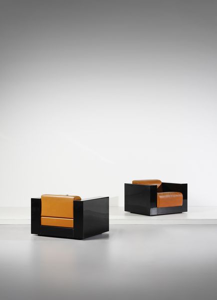 VIGNELLI LELLA E MASSIMO : Coppia di poltrone Saratoga per Poltronova  - Asta Asta 417 | DESIGN E ARTI DECORATIVE DEL NOVECENTO Online - Associazione Nazionale - Case d'Asta italiane