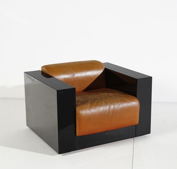 VIGNELLI LELLA E MASSIMO : Coppia di poltrone Saratoga per Poltronova  - Asta Asta 417 | DESIGN E ARTI DECORATIVE DEL NOVECENTO Online - Associazione Nazionale - Case d'Asta italiane