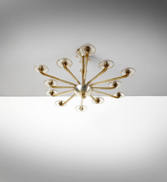 ZECCHIN VITTORIO (1878 - 1947) : Lampada a sospensione  - Asta Asta 417 | DESIGN E ARTI DECORATIVE DEL NOVECENTO Online - Associazione Nazionale - Case d'Asta italiane