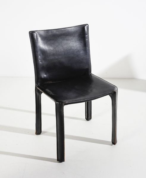 BELLINI MARIO (n. 1935) : Sei sedie Cab 412 per Cassina  - Asta Asta 417 | DESIGN E ARTI DECORATIVE DEL NOVECENTO Online - Associazione Nazionale - Case d'Asta italiane