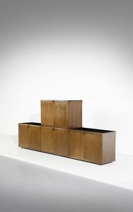 MANGIAROTTI ANGELO (1921 - 2012) - Credenza modulare 4D per Molteni