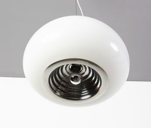 CASTIGLIONI ACHILLE (1918 -2002) & PIERGIACOMO (1913 - 1968) : Lampada a sospensione Black&White per Flos  - Asta Asta 417 | DESIGN E ARTI DECORATIVE DEL NOVECENTO Online - Associazione Nazionale - Case d'Asta italiane